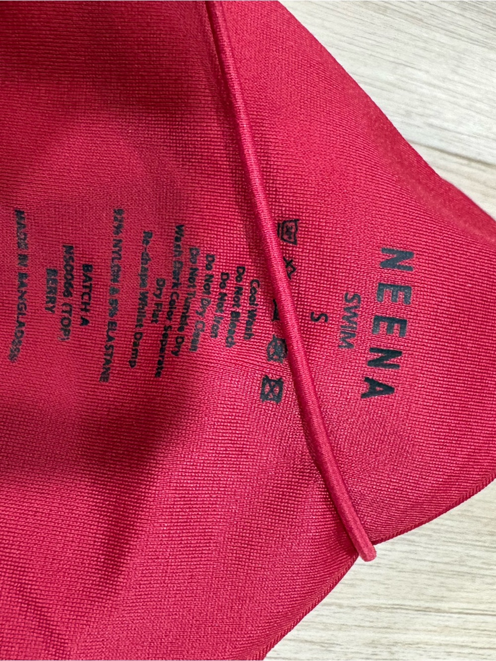 Adjustable Red Triangle String Bikini Set - Picture 3 of 4